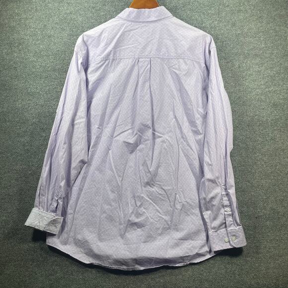 Cinch Button Down Western Shirt Men's Large Purple Geometric Flip Cuff Cowboy - Picture 10 of 11